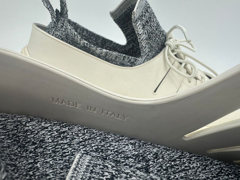 Climber Tech Knit Rubber White Sneaker Size 38