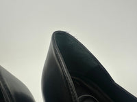 Toy Wood Heel Black Leather Pumps Size 38