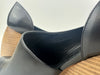Toy Wood Heel Black Leather Pumps Size 38