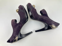 Suede Purple Heels Size 8B