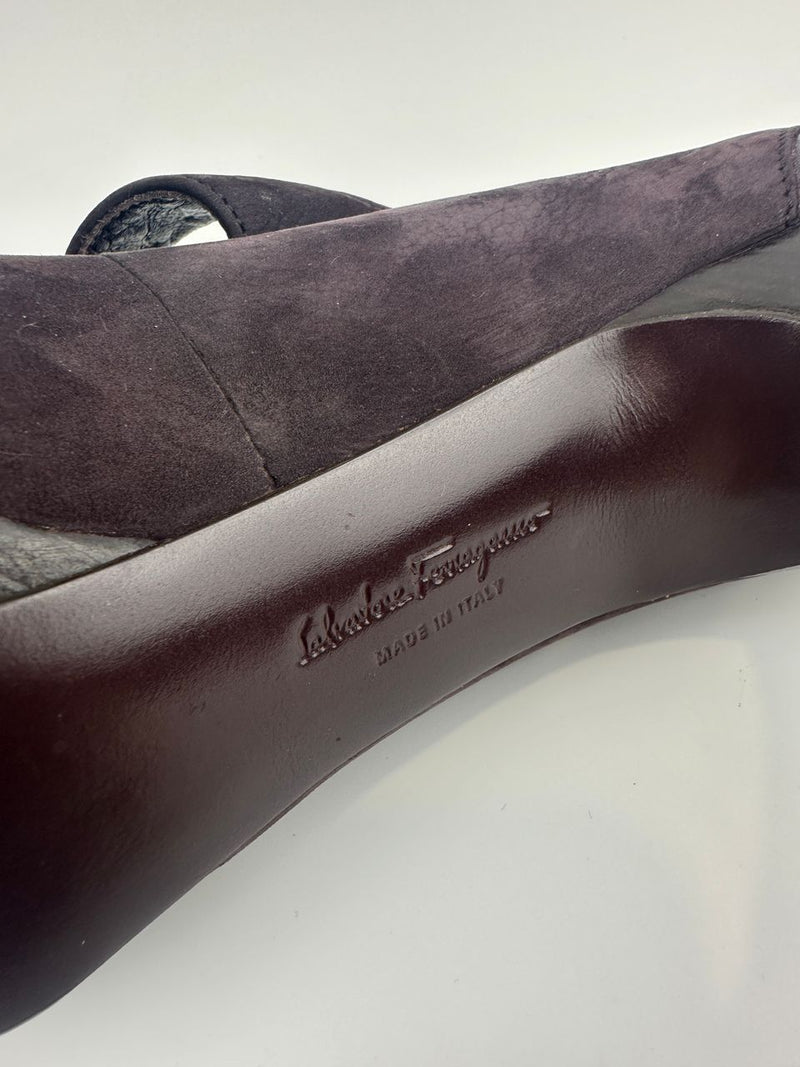 Suede Purple Heels Size 8B