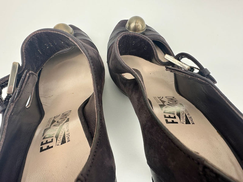 Suede Purple Heels Size 8B