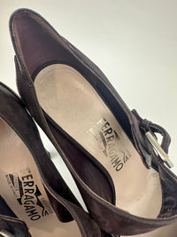 Suede Purple Heels Size 8B