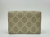 GG Marmont Small Bi-color Beige / White Supreme Wallet