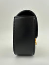 Mini Claude Crossbody Bag Black Shiny Calfskin Leather