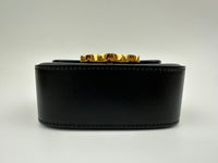 Mini Claude Crossbody Bag Black Shiny Calfskin Leather
