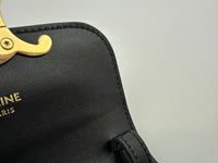 Mini Claude Crossbody Bag Black Shiny Calfskin Leather