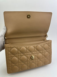 My Dior Top Handle Biscuit Cannage Lambskin Leather Bag