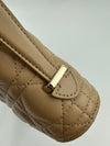 My Dior Top Handle Biscuit Cannage Lambskin Leather Bag