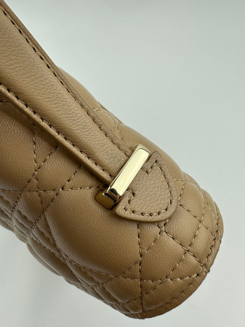 My Dior Top Handle Biscuit Cannage Lambskin Leather Bag