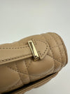 My Dior Top Handle Biscuit Cannage Lambskin Leather Bag