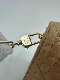 My Dior Top Handle Biscuit Cannage Lambskin Leather Bag