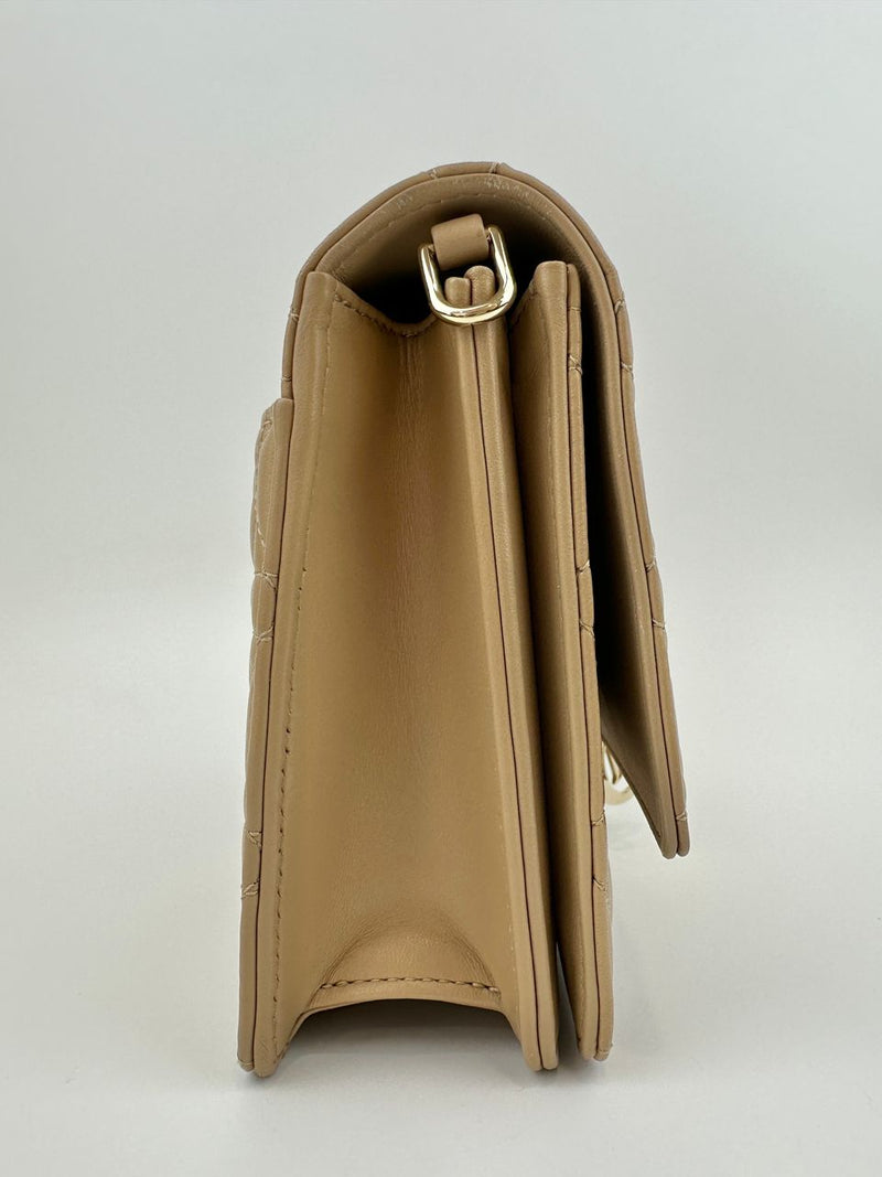 My Dior Top Handle Biscuit Cannage Lambskin Leather Bag