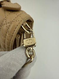 My Dior Top Handle Biscuit Cannage Lambskin Leather Bag