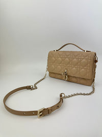 My Dior Top Handle Biscuit Cannage Lambskin Leather Bag