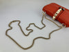 Small Glam Lock Orange Leather Flap Bag