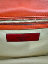 Small Glam Lock Orange Leather Flap Bag