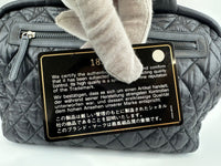 Coco Cocoon Mark Black Nylon Tote Bag