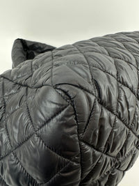 Coco Cocoon Mark Black Nylon Tote Bag