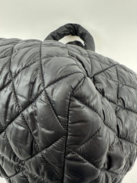 Coco Cocoon Mark Black Nylon Tote Bag