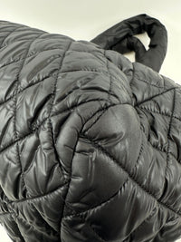 Coco Cocoon Mark Black Nylon Tote Bag