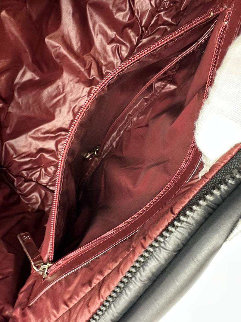 Coco Cocoon Mark Black Nylon Tote Bag