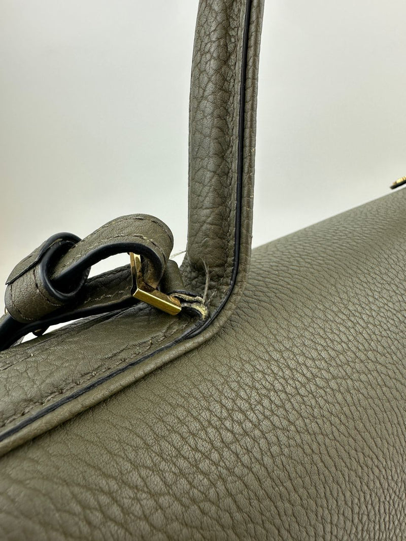 Tempete GM Crispy Calfskin Taupe Bag