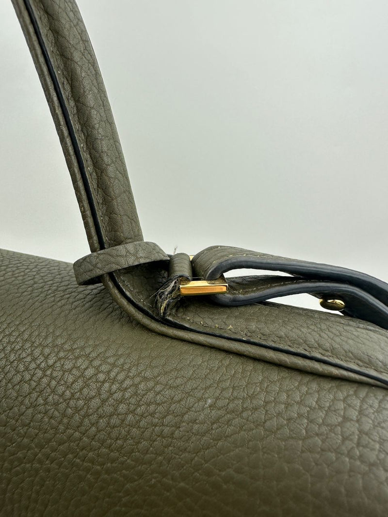 Tempete GM Crispy Calfskin Taupe Bag