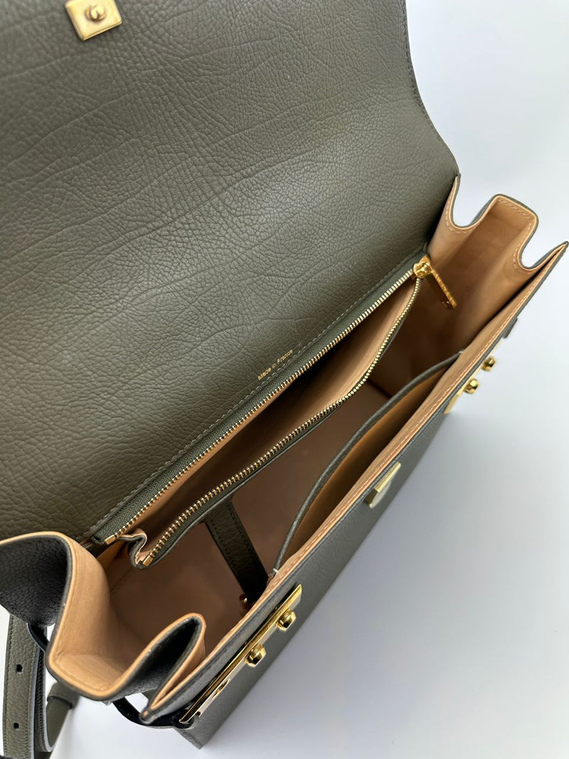 Tempete GM Crispy Calfskin Taupe Bag