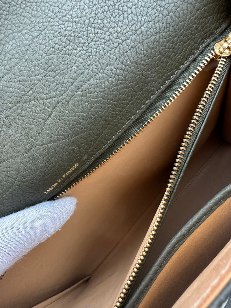 Tempete GM Crispy Calfskin Taupe Bag