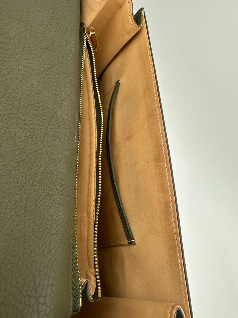 Tempete GM Crispy Calfskin Taupe Bag