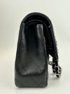 Medium Classic Double Flap Black Lambskin SHW