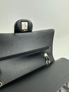 Medium Classic Double Flap Black Lambskin SHW