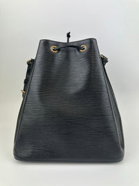 Vintage Petite Noe Black Epi Leather Bucket Bag
