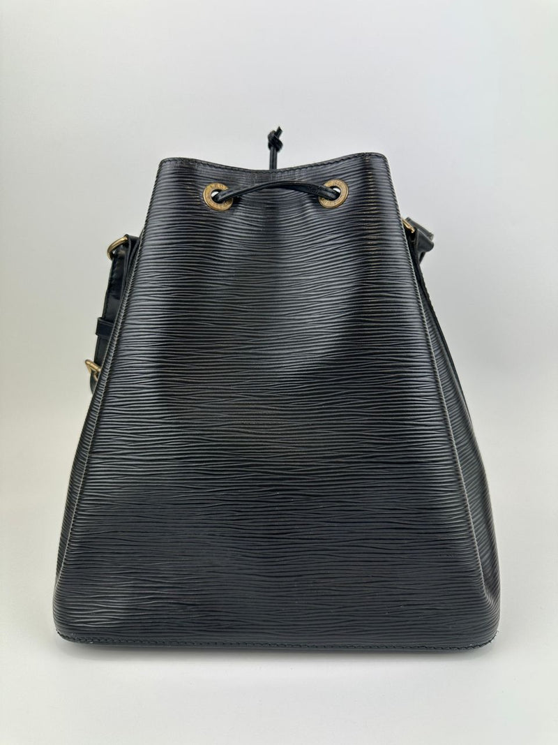 Vintage Petite Noe Black Epi Leather Bucket Bag