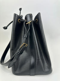 Vintage Petite Noe Black Epi Leather Bucket Bag