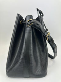 Vintage Petite Noe Black Epi Leather Bucket Bag