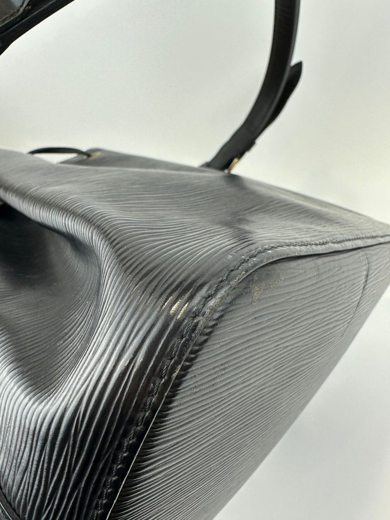 Vintage Petite Noe Black Epi Leather Bucket Bag