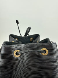 Vintage Petite Noe Black Epi Leather Bucket Bag
