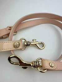 Small La Medusa Pastel Pink Patent Top Handle Bag