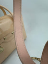 Small La Medusa Pastel Pink Patent Top Handle Bag