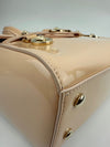 Small La Medusa Pastel Pink Patent Top Handle Bag