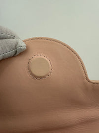 Small La Medusa Pastel Pink Patent Top Handle Bag