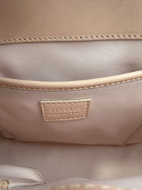 Small La Medusa Pastel Pink Patent Top Handle Bag