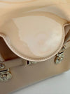 Small La Medusa Pastel Pink Patent Top Handle Bag