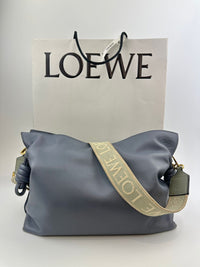 Medium Flamenco Clutch Bag Blue