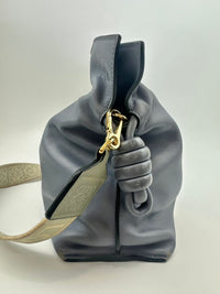 Medium Flamenco Clutch Bag Blue