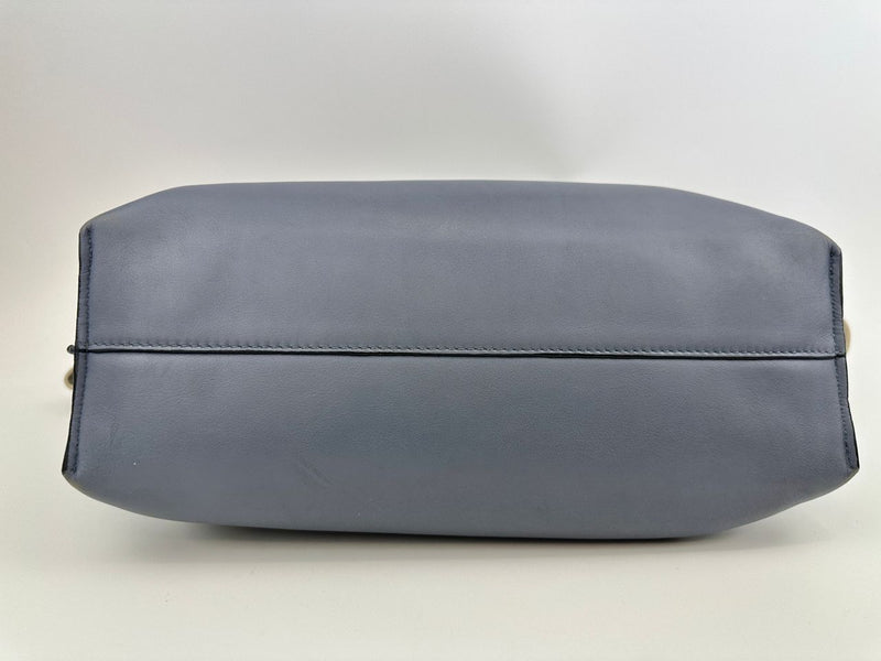 Medium Flamenco Clutch Bag Blue