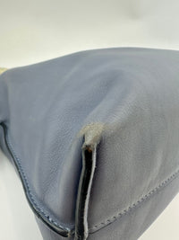 Medium Flamenco Clutch Bag Blue