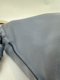 Medium Flamenco Clutch Bag Blue